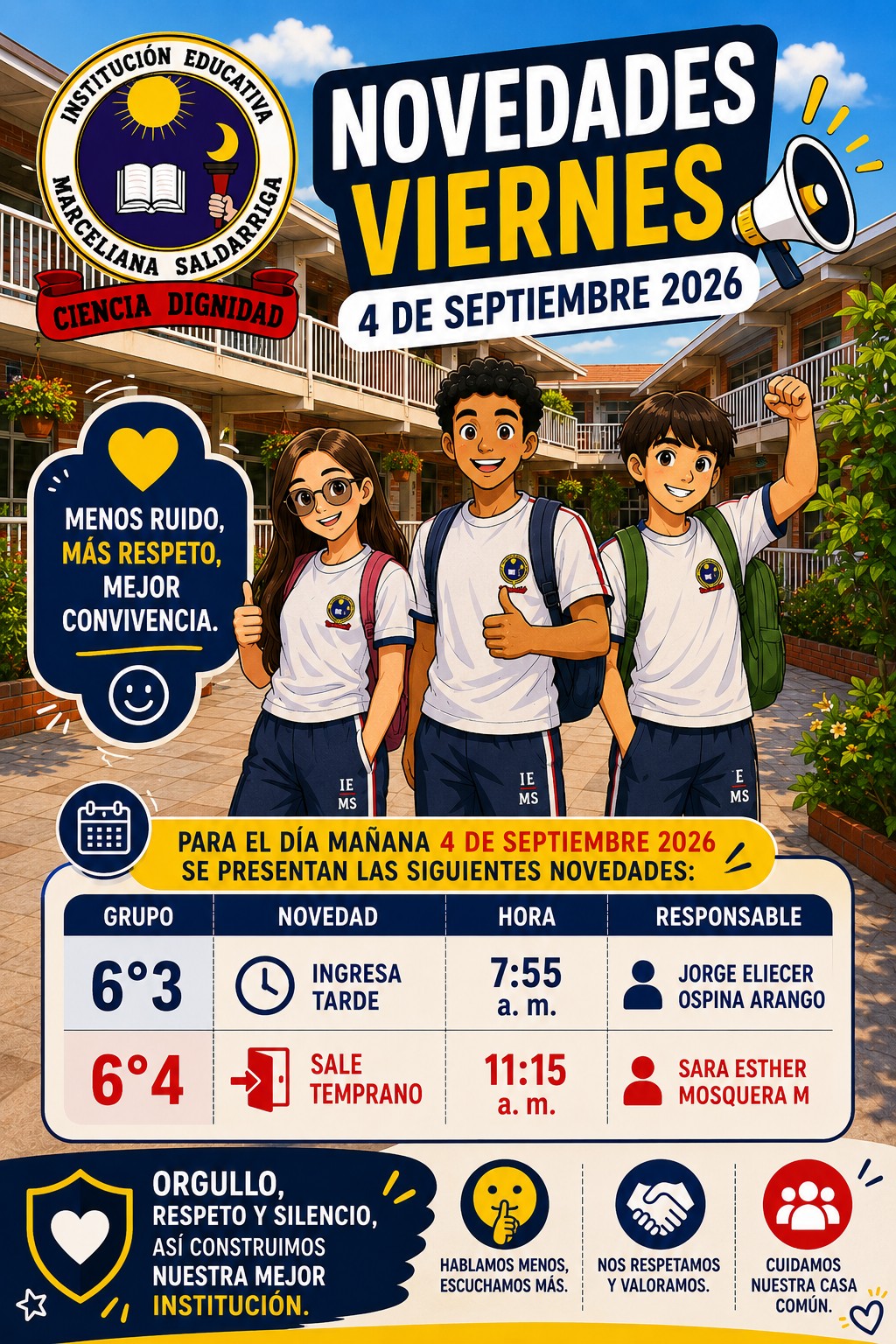 Novedades 4 septiembre